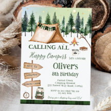 Camping Bonfire Campfire S'mores Outdoor Birthday