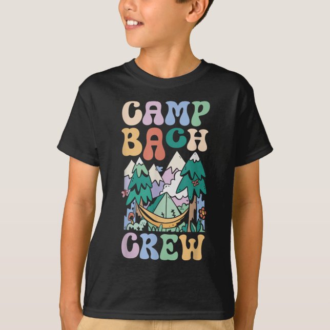 Camping Bröllopsfest Camp Brudtält Bröllopsläger B T Shirt (Framsida)