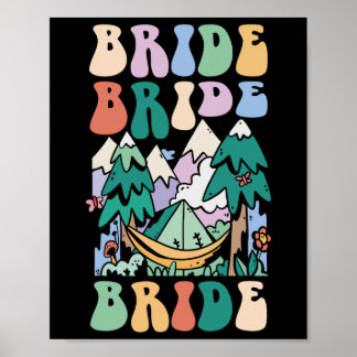 Camping Brudtält Bröllopsfest Camp Brud Poster