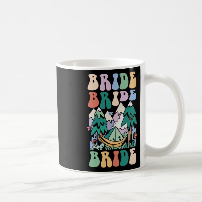 Camping Brudtjejläger Brudtjej Camping Brud  Kaffemugg (Höger)
