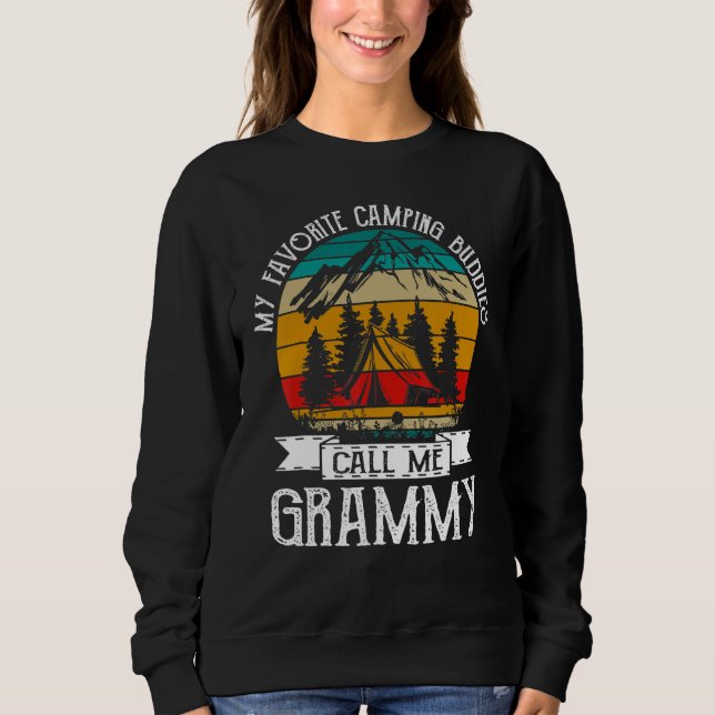 Camping Buddies Call Me Camping Grammy Camper T Shirt (Framsida)