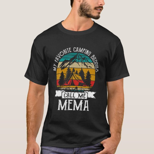 Camping Buddies Ring mig Camping Mema Camper T Shi Shirt (Framsida)