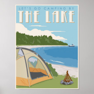 Camping by Sjö Poster