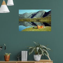 Camping by Unknown Sjö Poster