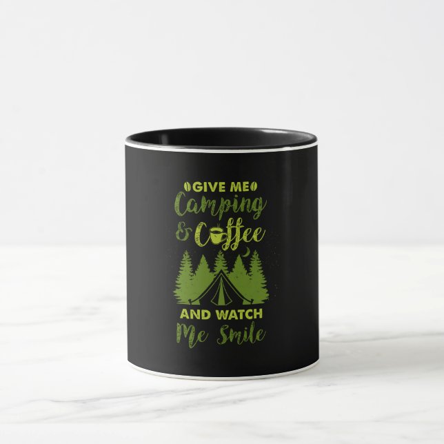 Camping Camper Coffee Gift Mugg (Center)