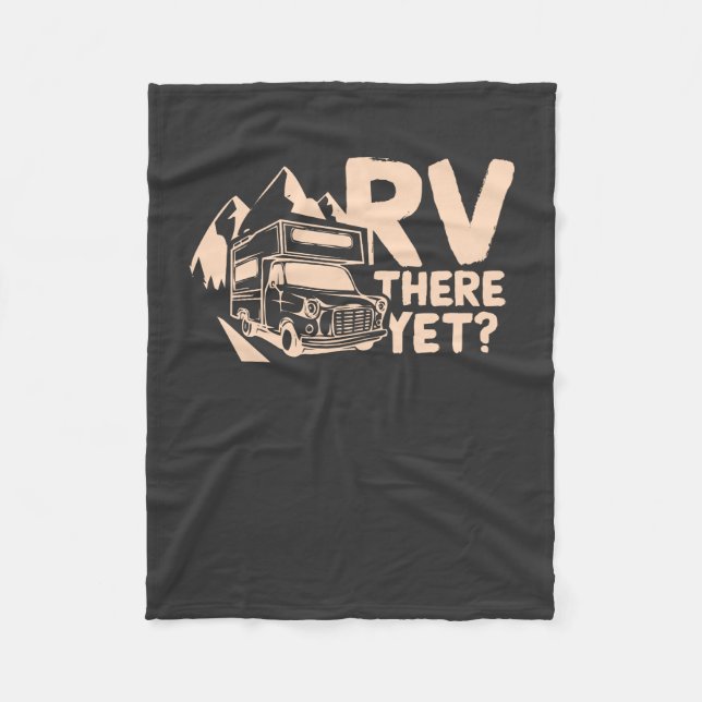 Camping Camper Gift Fleecefilt (Framsidan)