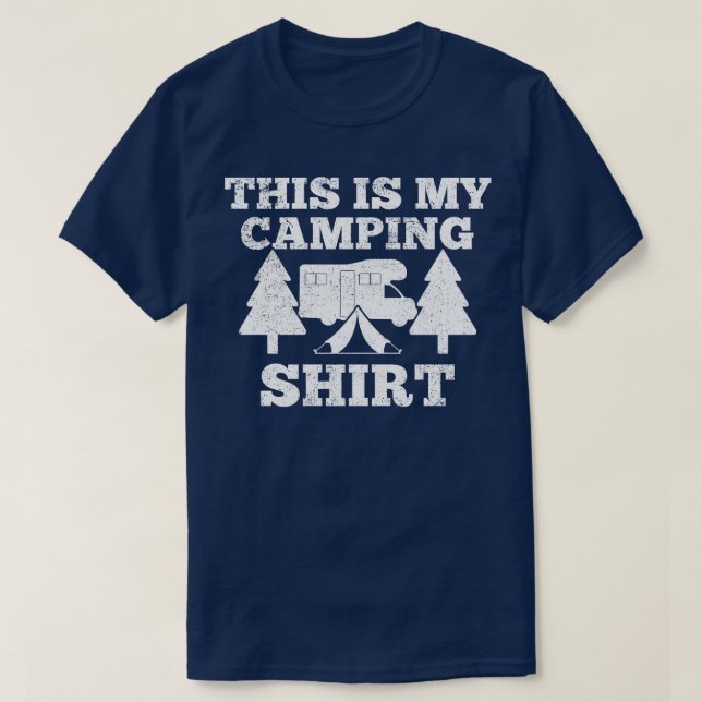 Camping Camper RV Camping T Shirt (Design framsida)