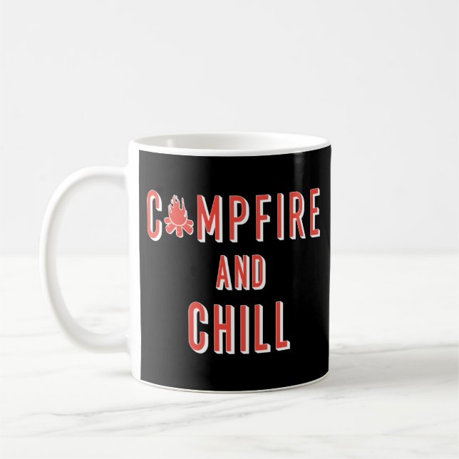 Camping Campfire and Chill Kaffemugg (Vänster)