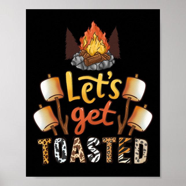Camping Campfire Camp Co. Camping Campfire  Poster (Framsidan)