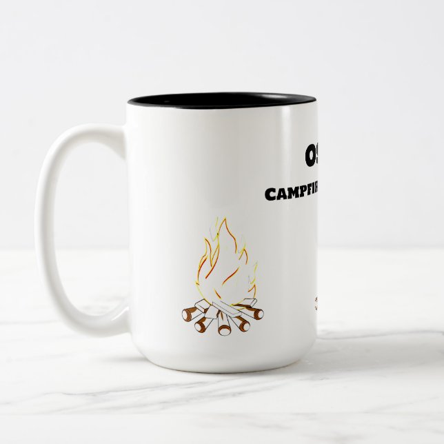 Camping: Campfire Chronicles Två-Tonad Mugg (Vänster)