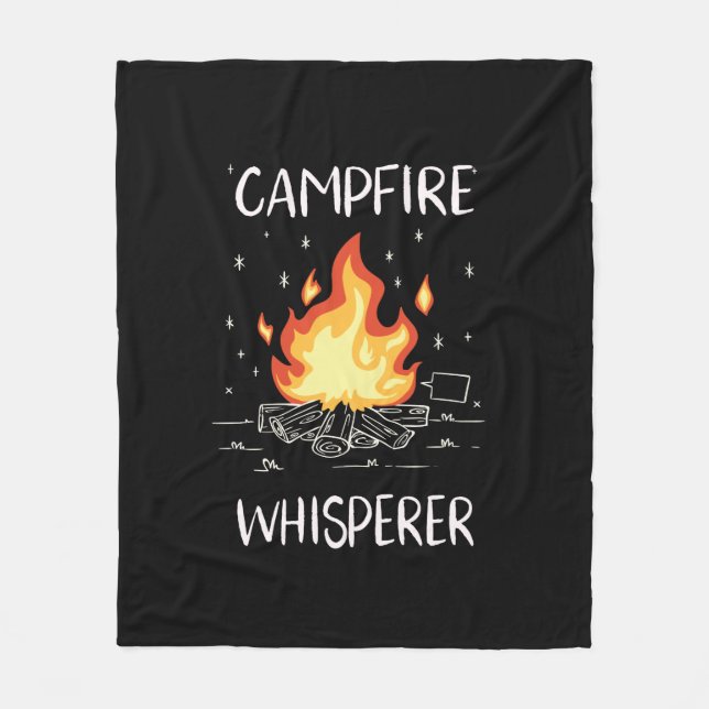 Camping Campfire Fleecefilt (Framsidan)