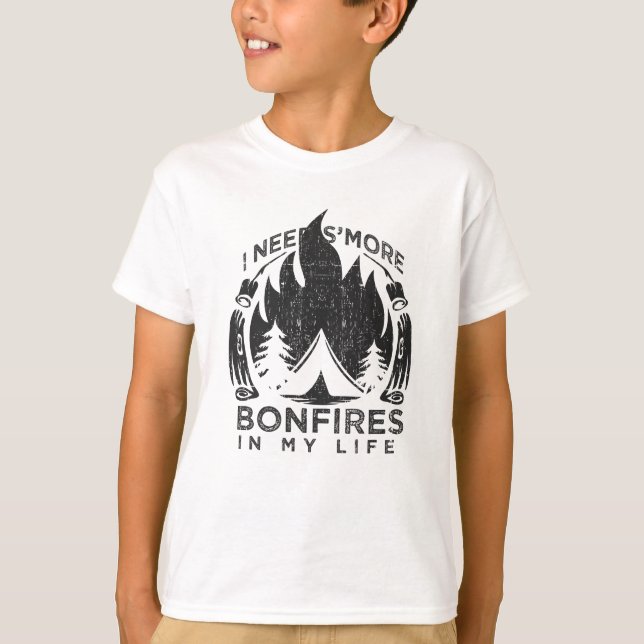 Camping Campfire Gift T Shirt (Framsida)