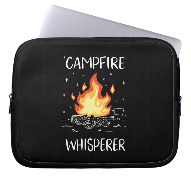Camping Campfire Laptop Fodral (Framsidan)