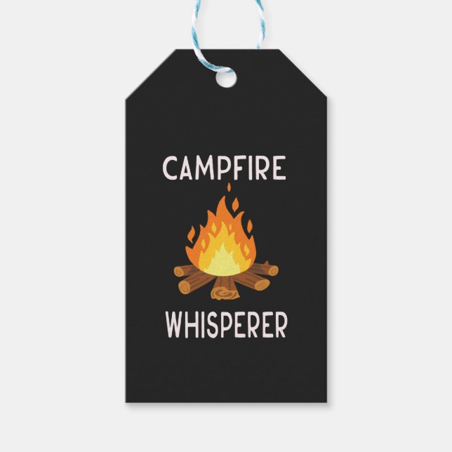 Camping - Campfire Whisperer Presentetikett (Framsidan)