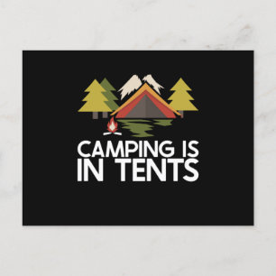 Camping - Camping är i Tält Vykort