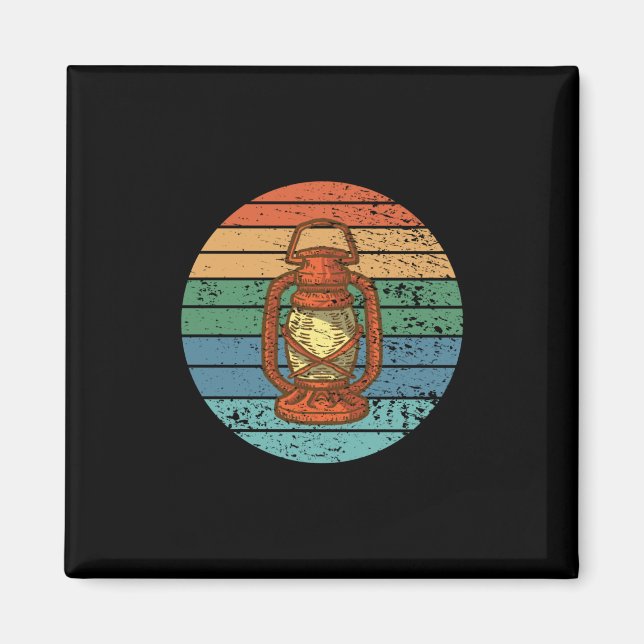 Camping - Camping Lantern Magnet (Framsidan)