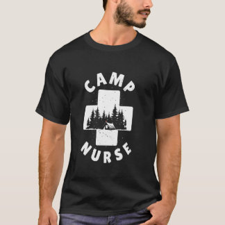 Camping Camping Medical Staff Campground på sommar T Shirt