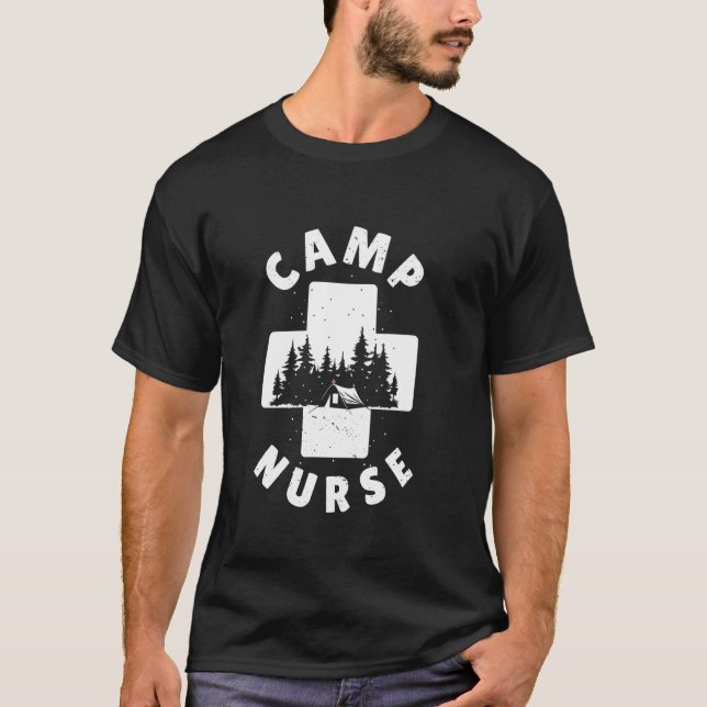 Camping Camping Medical Staff Campground på sommar T Shirt (Framsida)