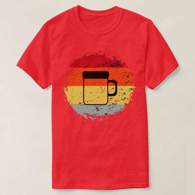 Camping Camping Mugg T Shirt (Design framsida)