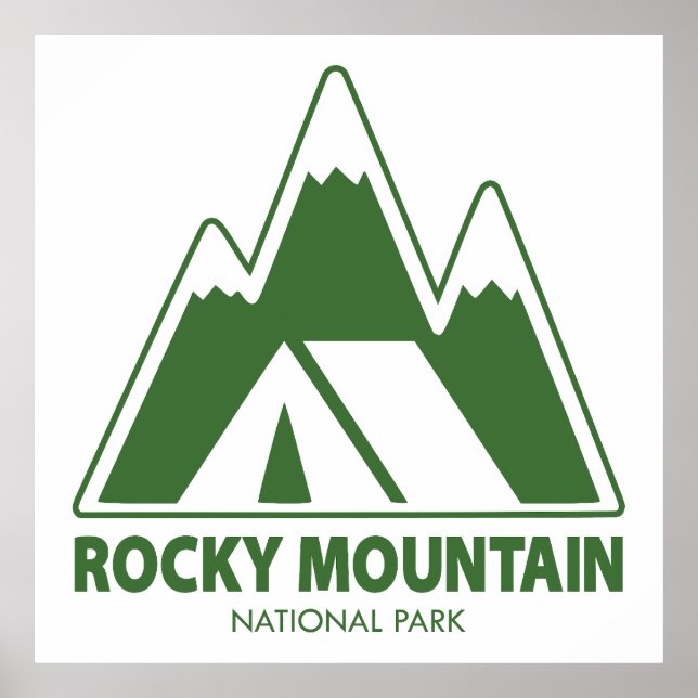 Camping Camping of Rocky Mountain nationalpark Poster (Framsidan)