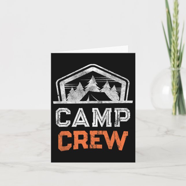 Camping Camping Personal Camp Crew Sommarkusins Kort (Framsida)