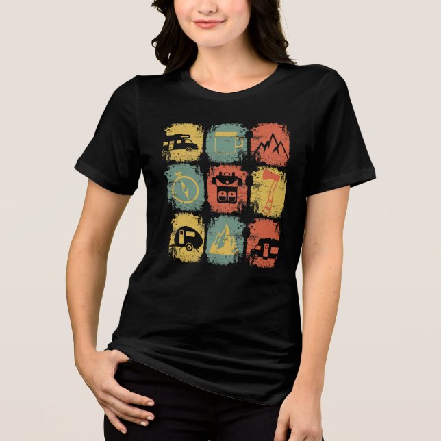 Camping - Camping Saker T Shirt (Framsida)