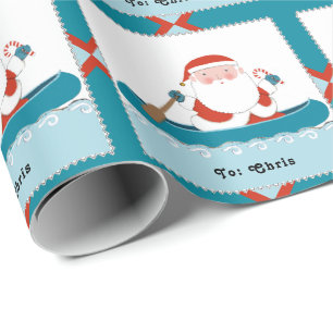 Camping Canoe-julgåva Presentpapper