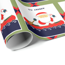 Camping Canoe-julklapp Papper Presentpapper