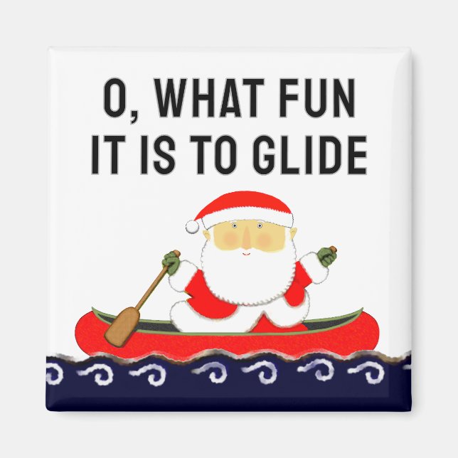 Camping Canoe Kayak Stocking Stuffer Magnet (Framsidan)