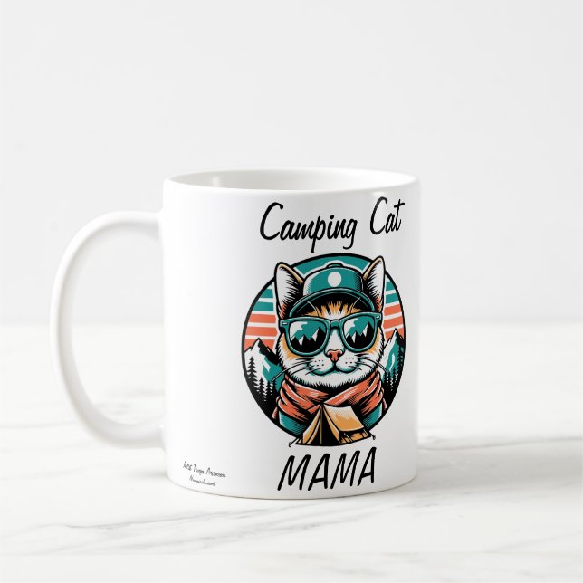 Camping Cat Mamma Kaffemugg (Vänster)