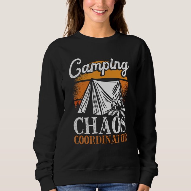 Camping Chaos Coordinator Camping T Shirt (Framsida)