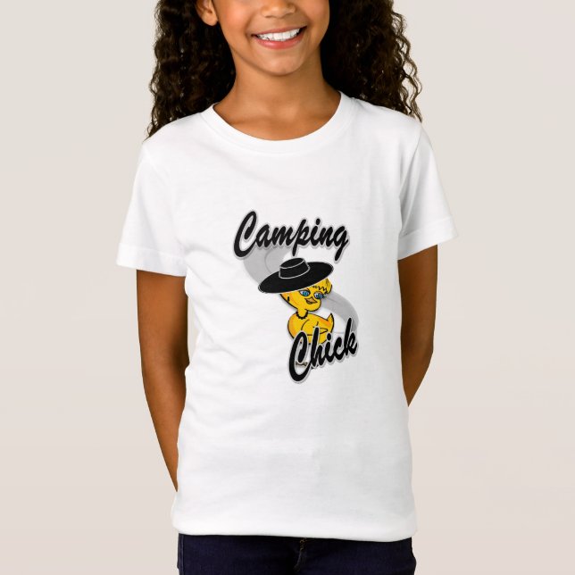 Camping Chick #4 T Shirt (Framsida)