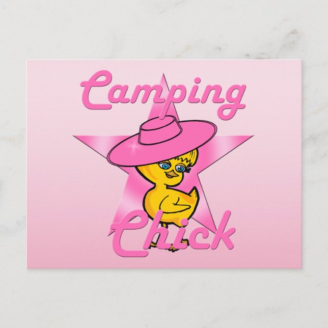 Camping Chick #8 Vykort (Framsida)