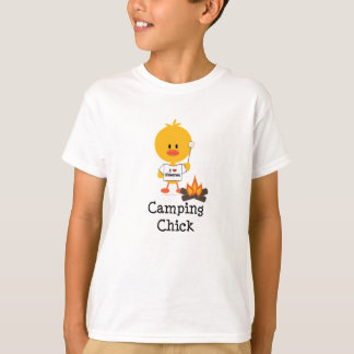 Camping Chick Kids T-shirt