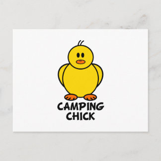 Camping Chick Vykort