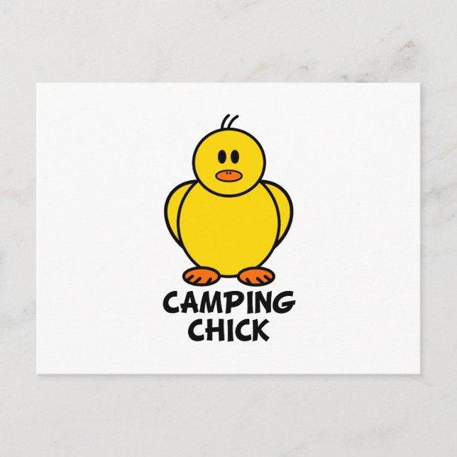 Camping Chick Vykort (Framsida)