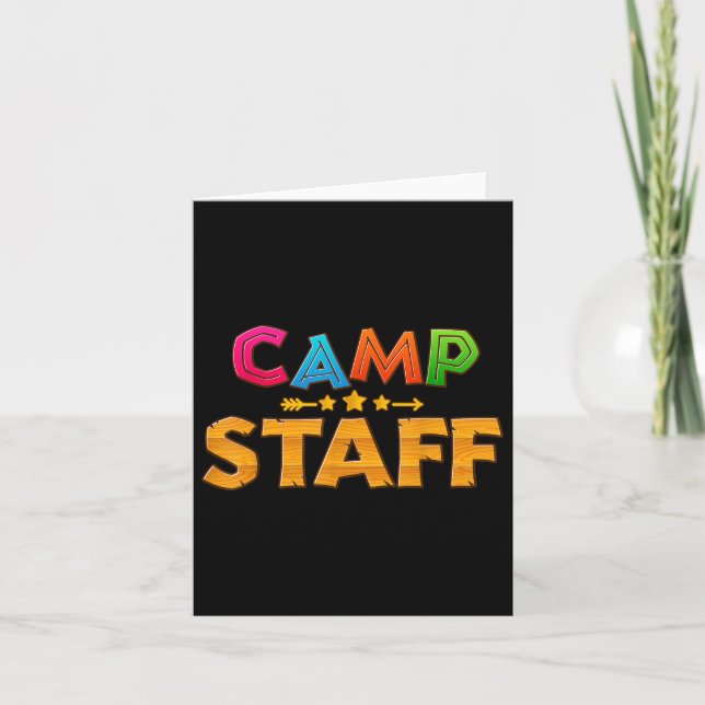 Camping Counselor, direktör för den berömda sommar Kort (Framsida)