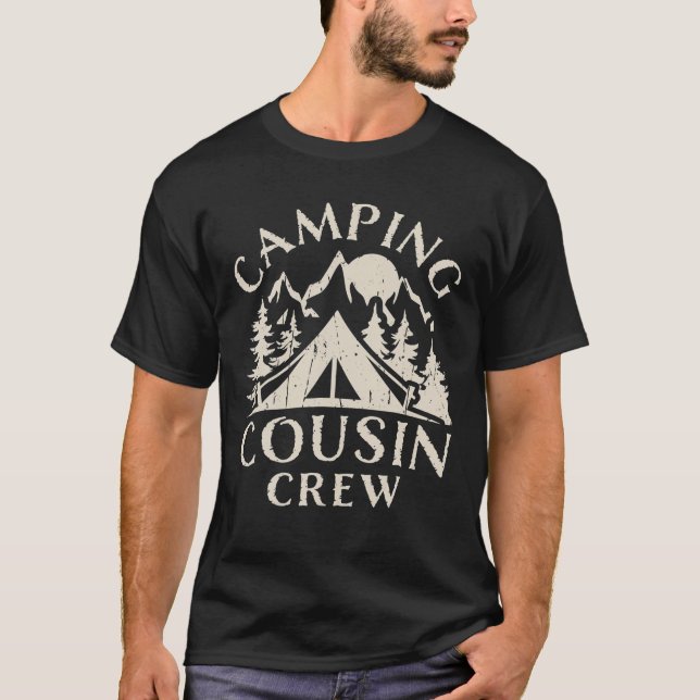Camping Cousins Crew Family Reunion Road Trip Matc T Shirt (Framsida)