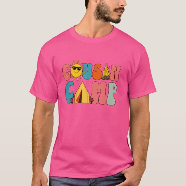 Camping Cr för kupéfamiljen Vacation Summer Kids T Shirt (Framsida)