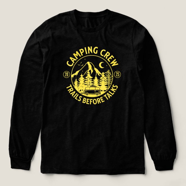 Camping Crew 2025 Camper T Shirt (Design framsida)