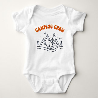 Camping Crew Baby Bodykosting T Shirt