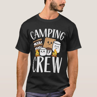 Camping Crew Cute S'mores Marshmallow Campfire T Shirt