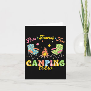 Camping Crew Familends Girls Kids Sommervibe Kort