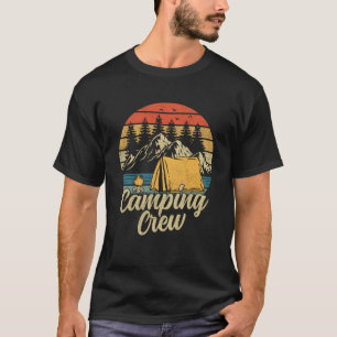 Camping Crew-familjen utomhus Sunset Summer Camp T Shirt