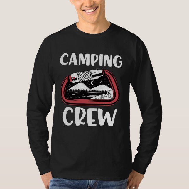 Camping Crew  Family Camping Trip Camping Carabine T Shirt (Framsida)