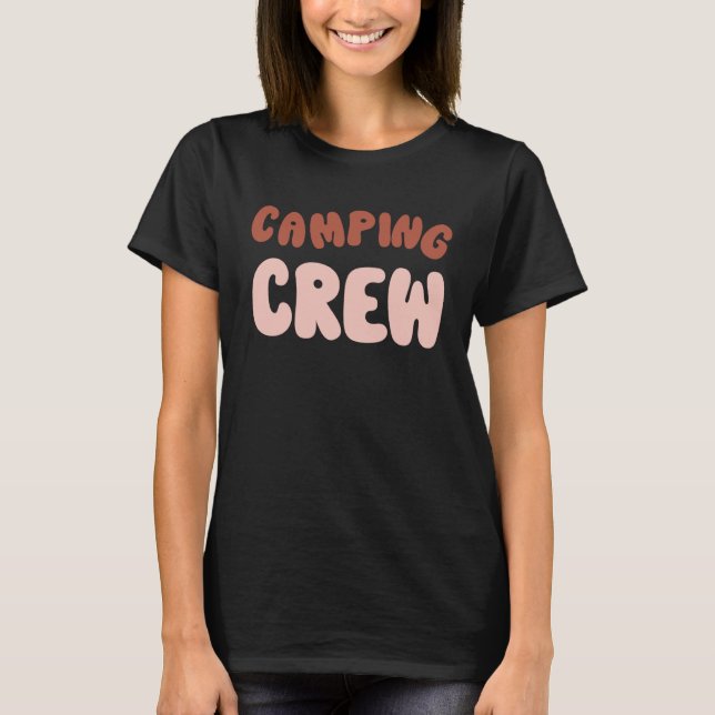 Camping Crew Family Camping Trip Matching Group Ca T Shirt (Framsida)