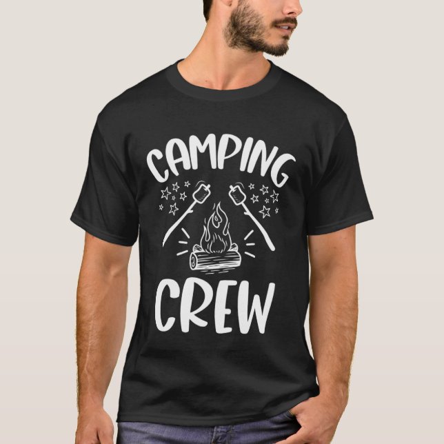 Camping Crew  Family Camping Trip Smores I Camp No T Shirt (Framsida)