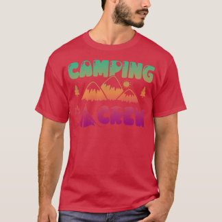Camping Crew Life Outr Äventyr Campfire T Shirt