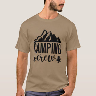 Camping Crew Mountainrees Group retro T Shirt