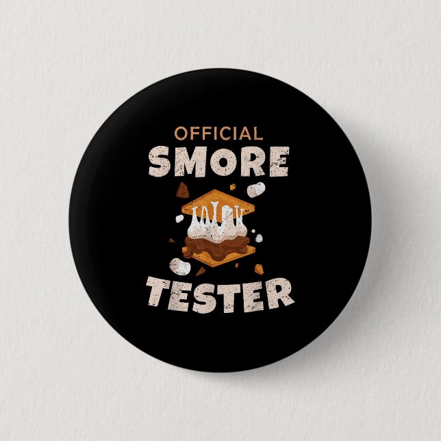 Camping Crew Officiell Smore Testare Marshmallows  Knapp (Framsida)